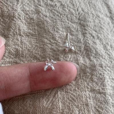 Balloon Dog Stud Earrings Female Design Sense Small Simple Childlike Cute Puppy Earrings Earrings