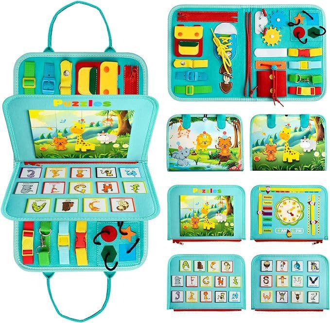 Baby Life Skills Practice Board Children'S Felt Early Education Board Children'S Felt Busy Edition Felt Learning Board