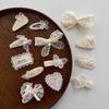 Cute Milk Apricot Lace Hair Clip Hair Accessories Headwear Kids Hairpins Handmade Bow Barrettes