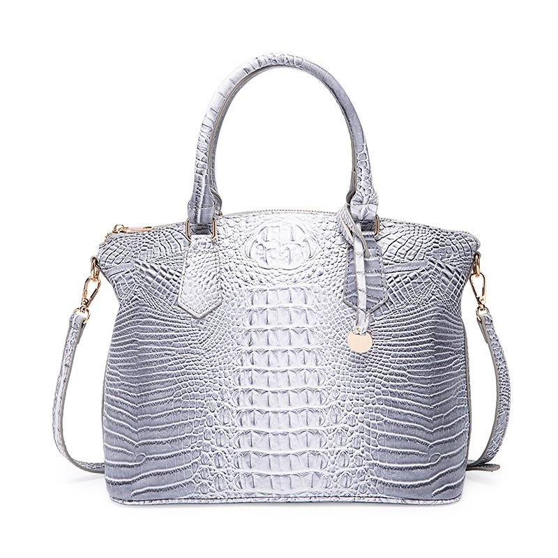 Portable Crossbody Retro Women's Bag Multicolor Crocodile Brahman