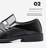 British Style Plus Size Men's Black Leather Casual Formal Shoes