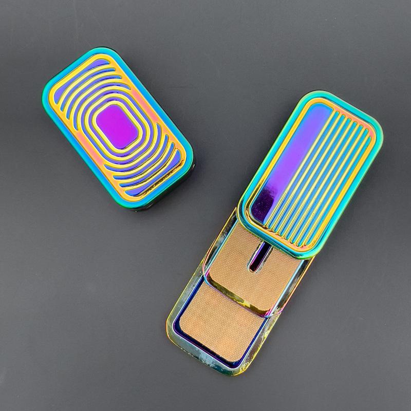 Triple Push Slider Magnetic Fidget Slider,Camera Shaped ADHD Push Slider Toy Metal Press Click Anxiety Stress Relief Fidget Toys