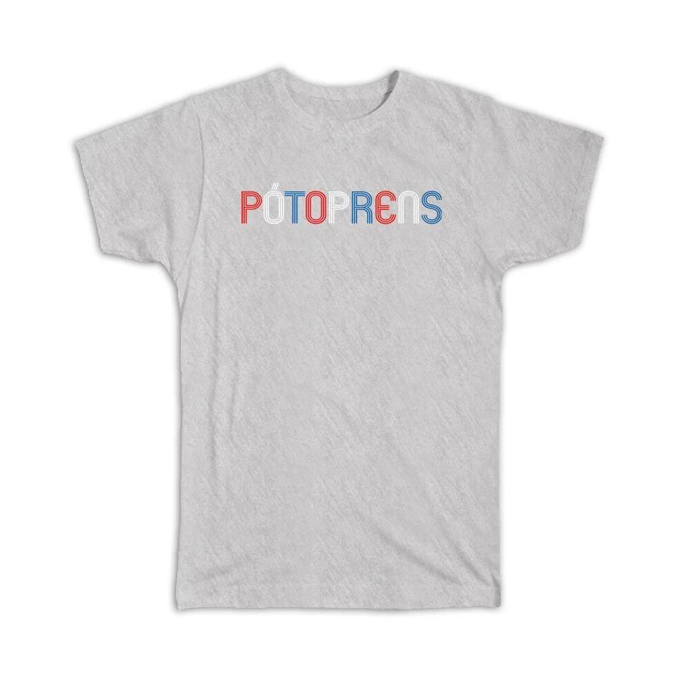 Gift T-Shirt : Haiti Capital Potoprens Haitian French Port Of Prince 3XL