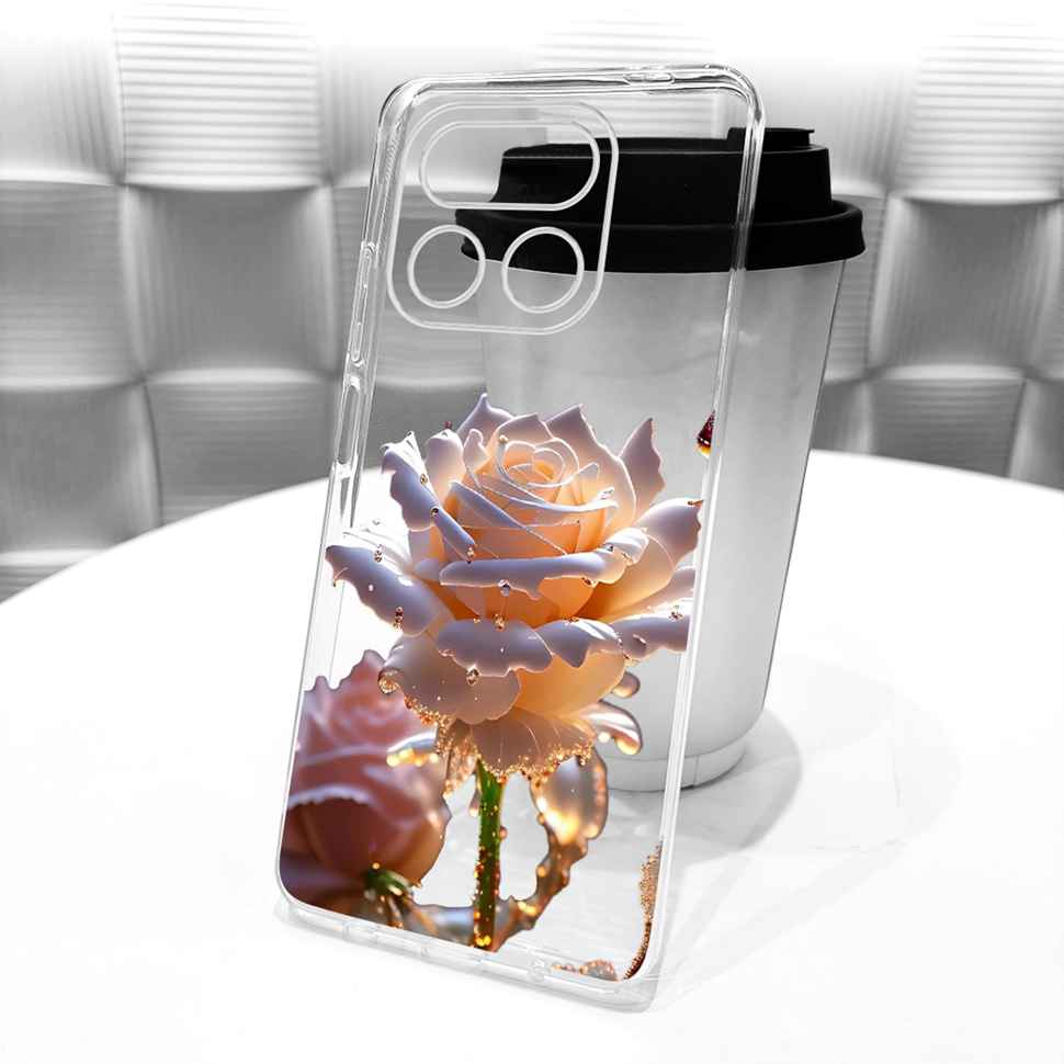 Petty Rose Flower Cover For Realme 16 Pro Plus Case Soft Silicone Back Cover Phone Case For Realme16 Pro Pro+ 5G Bags