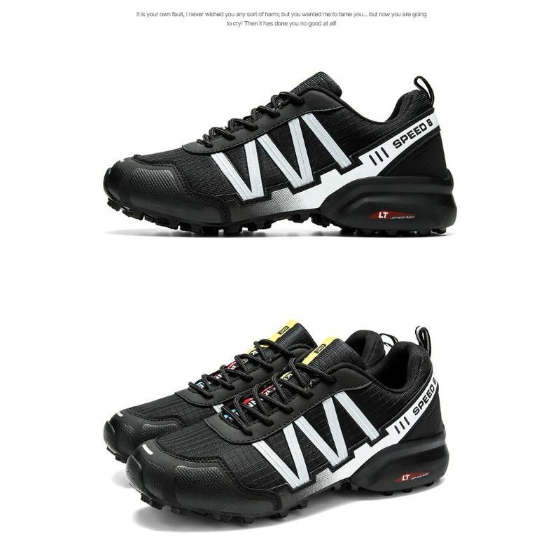 Große Größe Outdoor Bergsteigerschuhe Herrenschuhe Rutschfest Stoßdämpfung Sport Bergsteigerschuhe Atmungsaktiv Wanderschuhe Herren