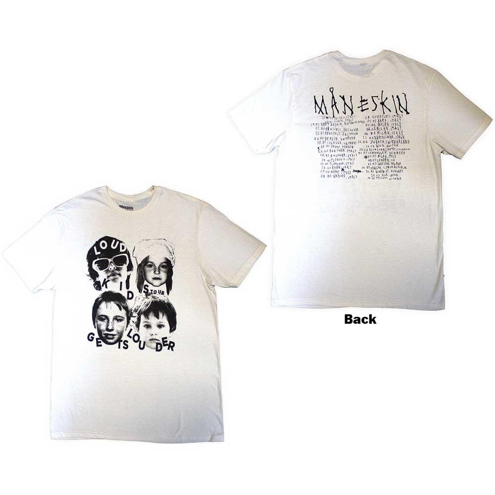 Maneskin T-Shirt: Loud Kids European Tour  23 (Back Print & Ex-Tour) OFFICIAL NE S
