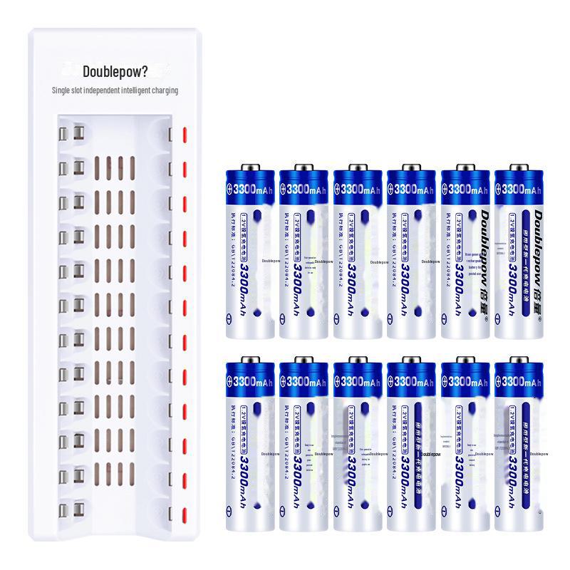 5th Rechargeable Battery Set: 12 x 3000 mAh Batteries for Microphone Cameras