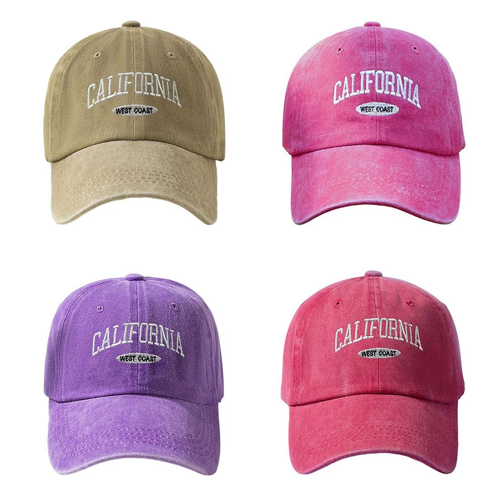 Unisex Embroidered Baseball Cap Adjustable Sunscreen  Hats Washed Baseball Hat  for Women & Men