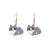 Cute Cartoon Kitten Earrings - Fun, Creative, and Fashionable Animal Drops In Japanese and Korean Styles for European and American Tastes.