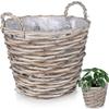 Wicker Flowerpot Cover 22x22 Cm