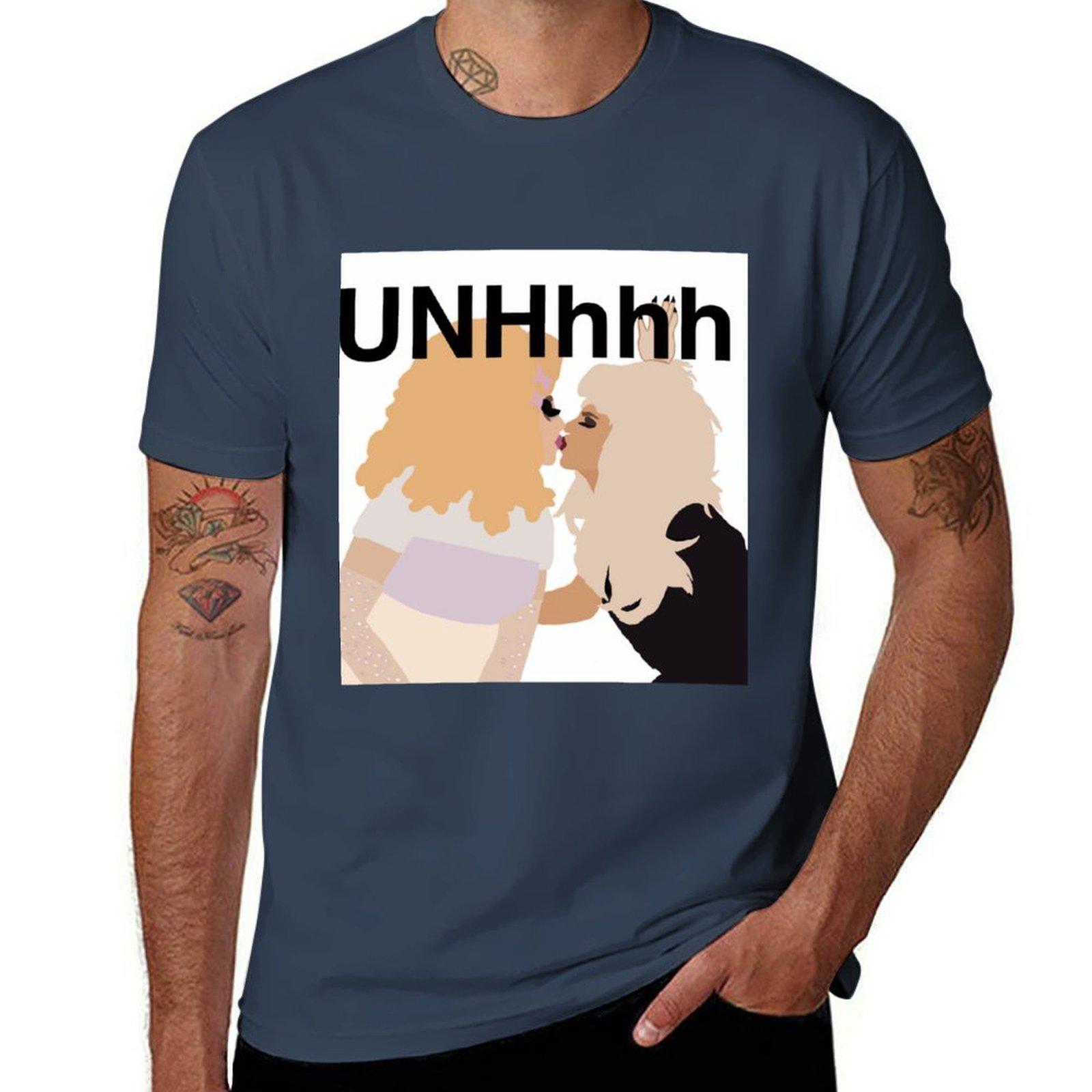 Unhhhh Kisses With Trixie And Katya Tshirt Minimalist Graphic Tee Shirt S