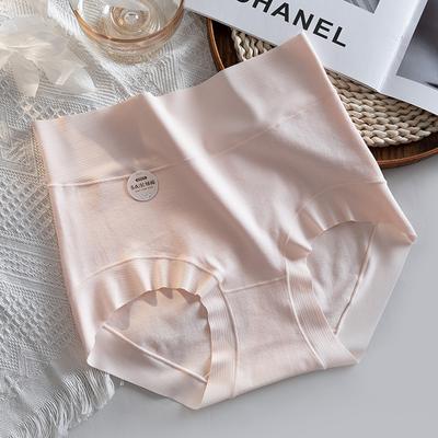 High Waisted Women's Seamless Underwear In Large Size with Briefs Abdominal Compression Hip Knickers Lifting Made of Pure Cotton Panties