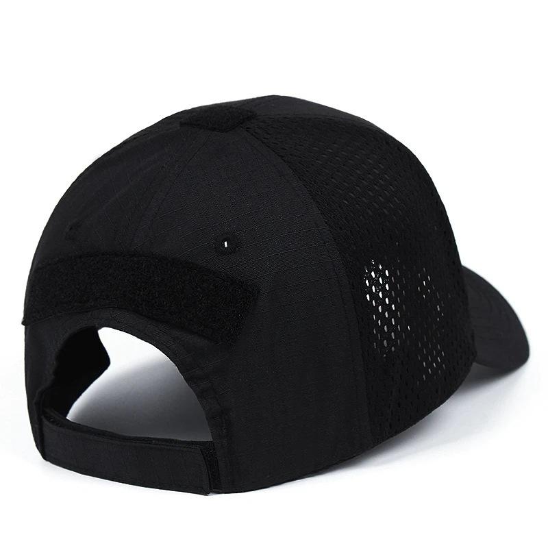 New Summer Camouflage Skull Baseball Mesh Cap Adjustable Airsoft Outdoor Tactical Hiking Casquette Hats For Men Women