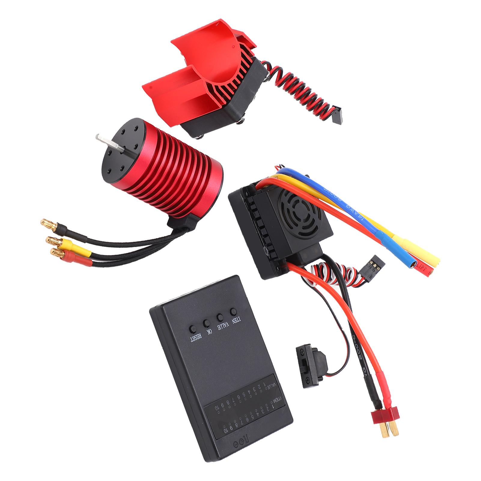 

Безколекторний двигун F540 3300KV Комбо 60A ESC Карта програмування Радіатор двигуна для радіокерованої машинки 110