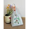 New letter printing bag women's large-capacity nylon shoulder bag casual versatile portable drawstring tote bag
