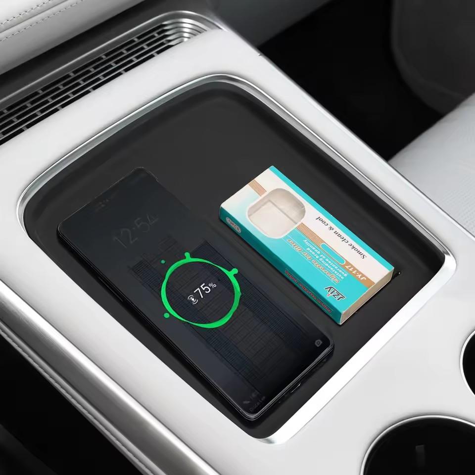 for Xpeng G9 2025 Wireless Charging Pad Protective Non-slip Pad Car Phone Charger Mat Auto Interior Accessories Black