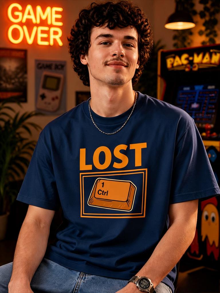 Lost Ctrl Key TShirt Gamer Tee Organic Cotton Programmer Gift and Tech Lover TShirt Highquality Fashionable Trendy Casual