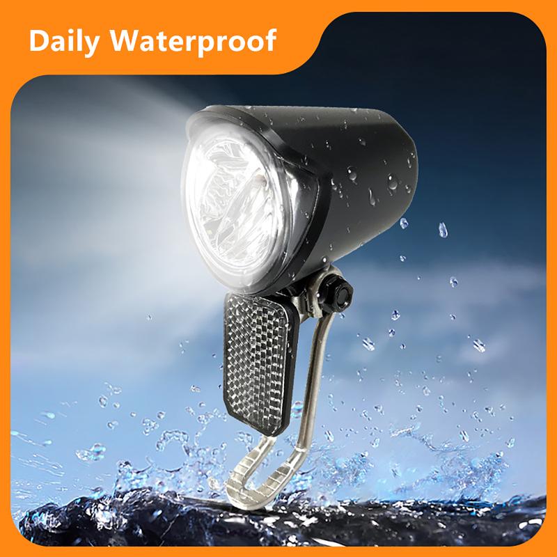 Schwarzer Elektrorad LED-Scheinwerfer 6V-60V Wasserdichte ABS-Abdeckung für erhöhte Sicherheit bei Nachtfahrten