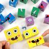 Drevená Magická Kocka Stavebnice Deti Zmena Tváre Rubikova Kocka Hračky Drevená Kocka Stolové Hry Výrazové Puzzle Stavebnice