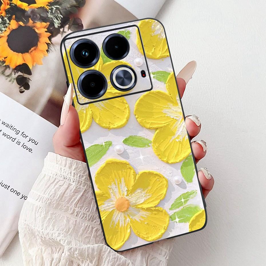 Cute Painting Phone Case For Infinix Note 40 40Pro Pro+ Soft Silicone TPU Back Cover For Infinix Note40 Pro Plus Cases Bumpers