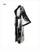 Elegant Chinese Ink Wash Satin Loose Robe - Luxury Home Leisure Wear