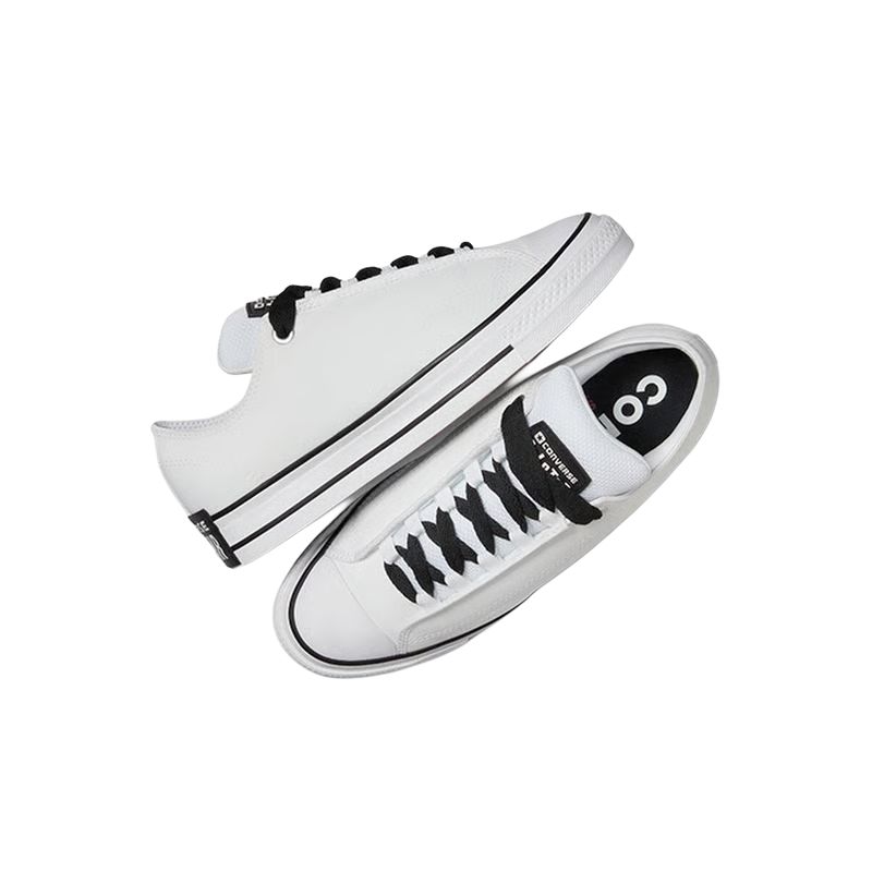 Converse Chuck Taylor All Star Low Puff - White Black Men Sneakers A14722C