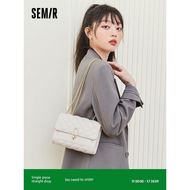 

Senma Bag Women s Popular Texture Diamond Pattern Bag Chain Bag Classic Style Fashion Square Bag Easiest for Match Crossbody Shoulder Bag Black 90001