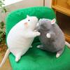 Creative 35/50cm Big Mouse Doll Plush Cartoon Flower Branch Rat Doll Oversized Soft Animal Figure Kids Gift Birthday