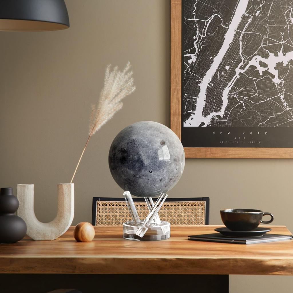 MOVA Astronomical Orrery Space Series Moon with Base Solar Powered Rotating Orrery Unique Gift Home Office Decoration for Men Women Kids 11.5cm (4.5")
