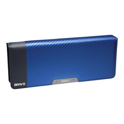 Sonic Stift Mäppchen Flach, Doppelseitiger Halter, Brave, Carbon-ähnlich, Blau, SK-5023-B