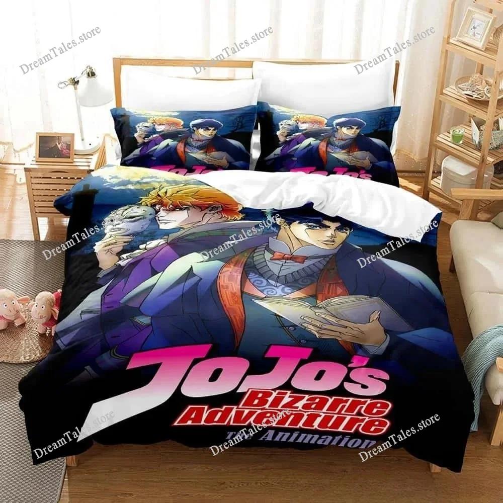 3d Print Anime JoJo's Bizarre Adventure Bedding Set Single Twin Full Queen King Size Bed Set Adult Kid Bedroom Duvet Cover Sets