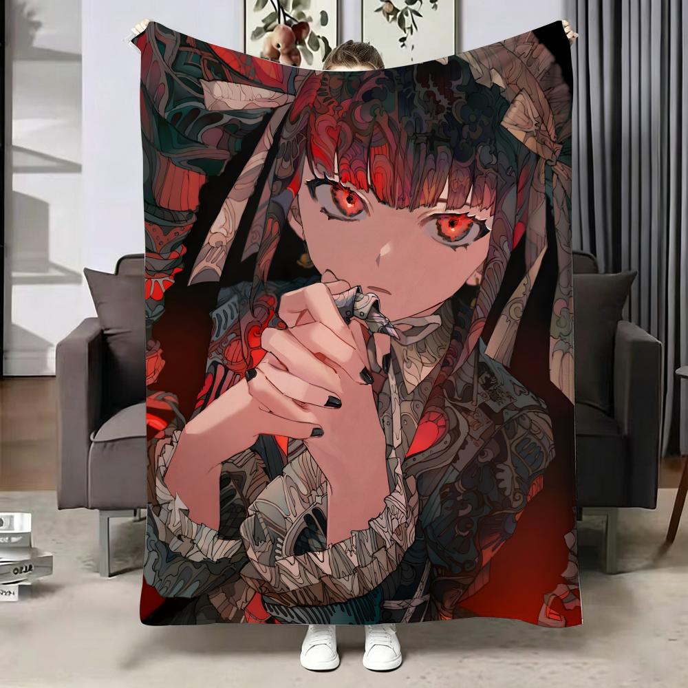 Game D-Danganronpa Throw Soft Warm Flannel Blanket, Multi-use Throw for Bed Sofa Office, Air Conditioning Nap Blanket 75X95CM