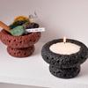 Creative Moon Surface Candle Container Eco-friendly Reusable Mini Flower Pot Cactus Candle Holder Home Decor