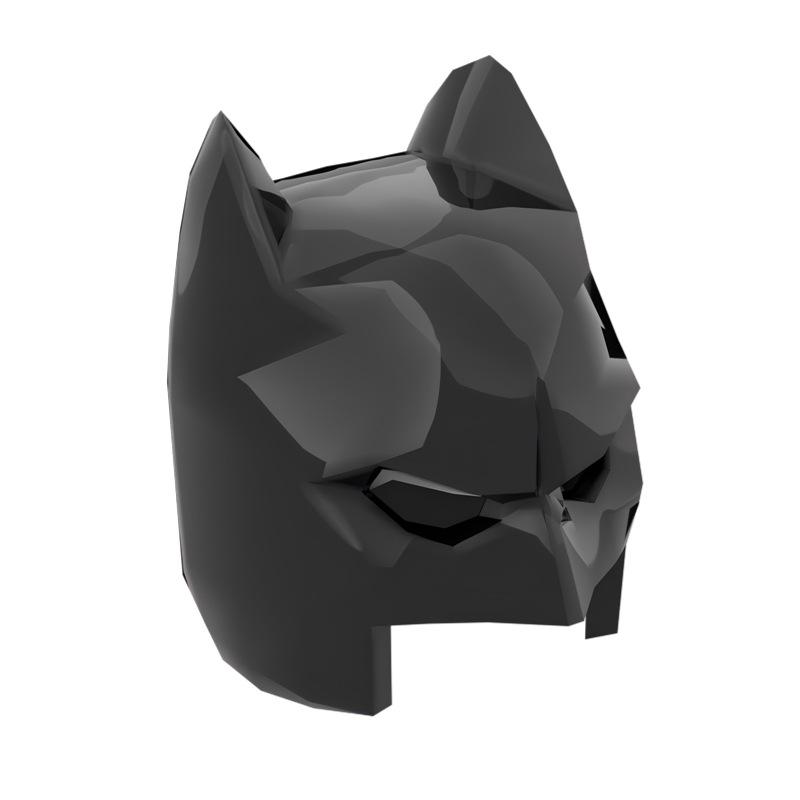 50g Small Particle Batman Helmet Minifigure Compatible Building Blocks Parts MOC 18987 Standard