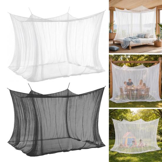 4 Corners Mosquito Net Rectangular Mosquito Mesh Insect Barrier Bed Canopies Netting