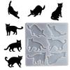 DIY Crystal Cat Silicone Mold Personalized Cat Pendants Resin Mold for Jewelry Making Animal Shape Epoxy Mould Women