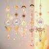 Crystals Wind Chime Hanging Tree Sun Catcher Rainbow Wind Chimes Prisms Drops Window Curtains Pendant Wall Art Garden Decoration