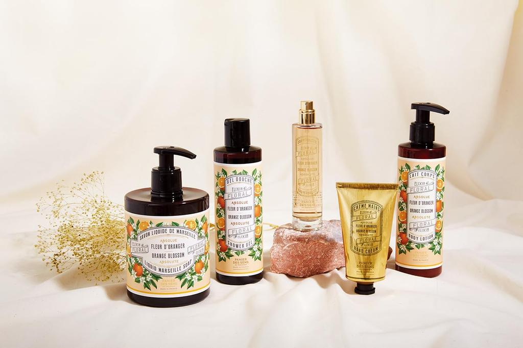 Panierdessens Body Sparkling White Bouquet Jasmine Gift Made in Gift Wrapped with Ribbon Provençal Milk, Scent, Bag, France,