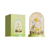 DIY Building Blocks Flower Model Kit with Dome Cover Educational Puzzle Toy for Children and Adults Creative Assembly Decorative Display