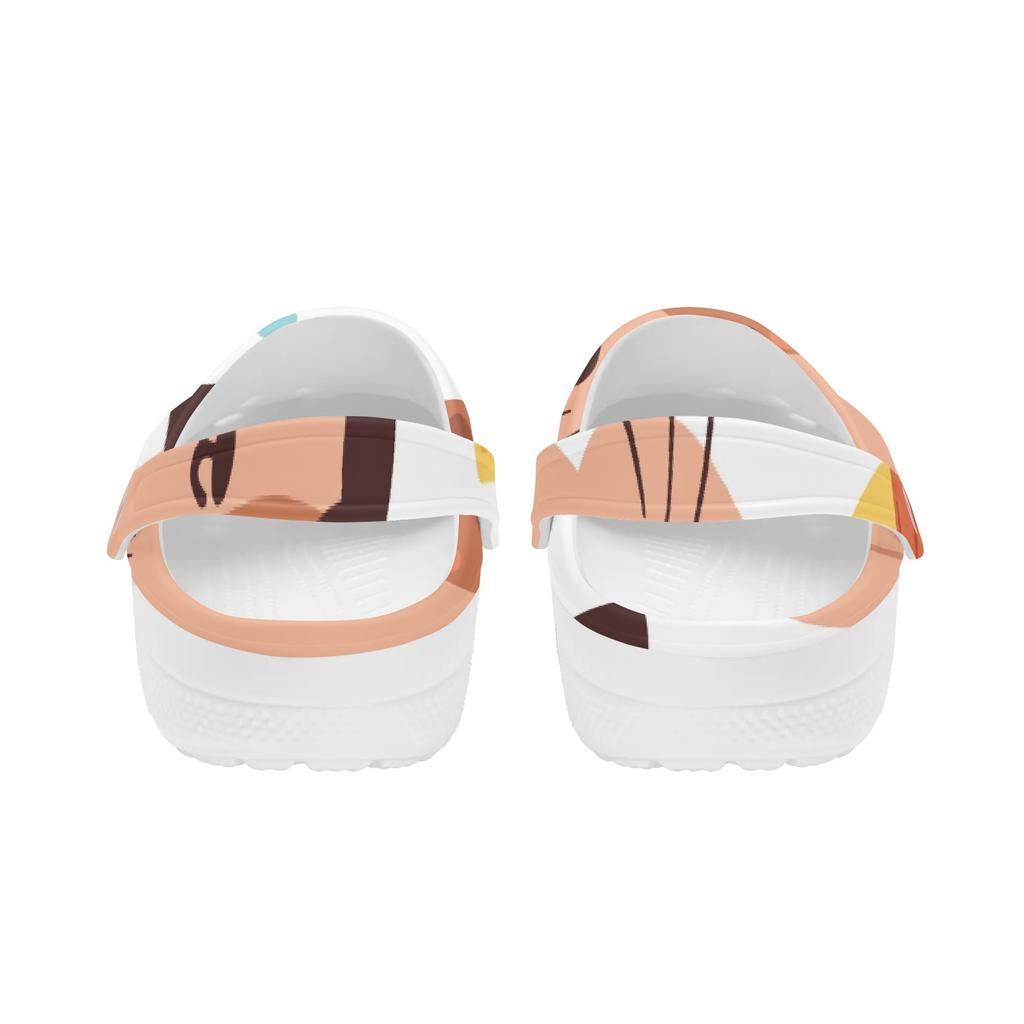Colorful Pattern EVA Clogs Adult Unisex Lightweight Soft Slip On Casual Shoes Soft Sole Summer Sandals Summer Daily Wear