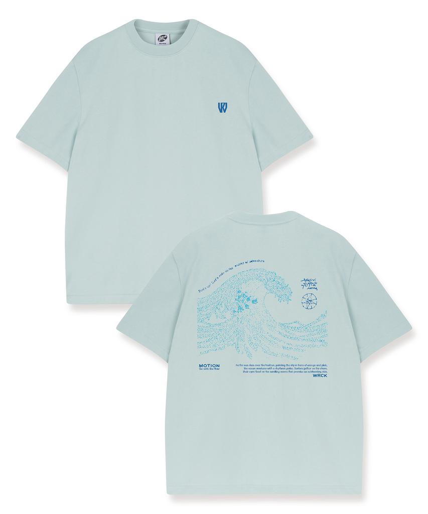 WILDROCK Motion Wave Cool Cotton Overfit Half T-Shirts