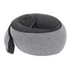 Neck Pillow Foldable Breathable Polyester Fiber Portable Memory Foam Travel Neck Pillow Gray