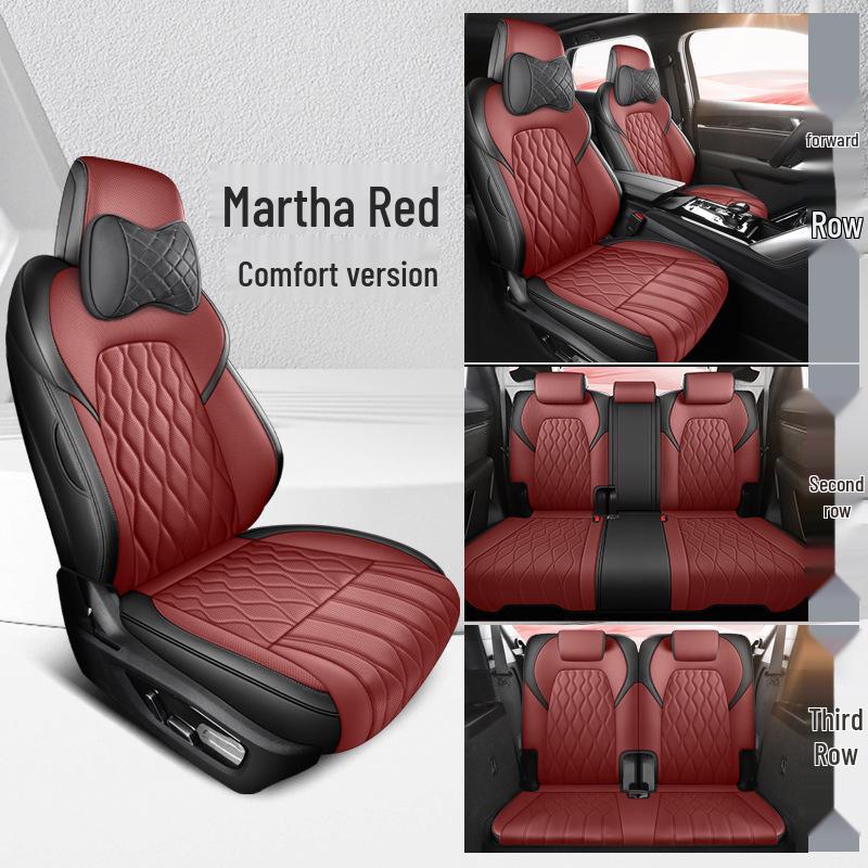 BYD Tang DM Full Leather Car Seat Cushion - Universal, All-Season, Seven-Seat Compatibility