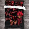 3d Anime Duvet Cover Pillowcase Bedding Set H-Helluva Boss Adult Boy Girl Bedroom Decoration Children Single Double Large Size