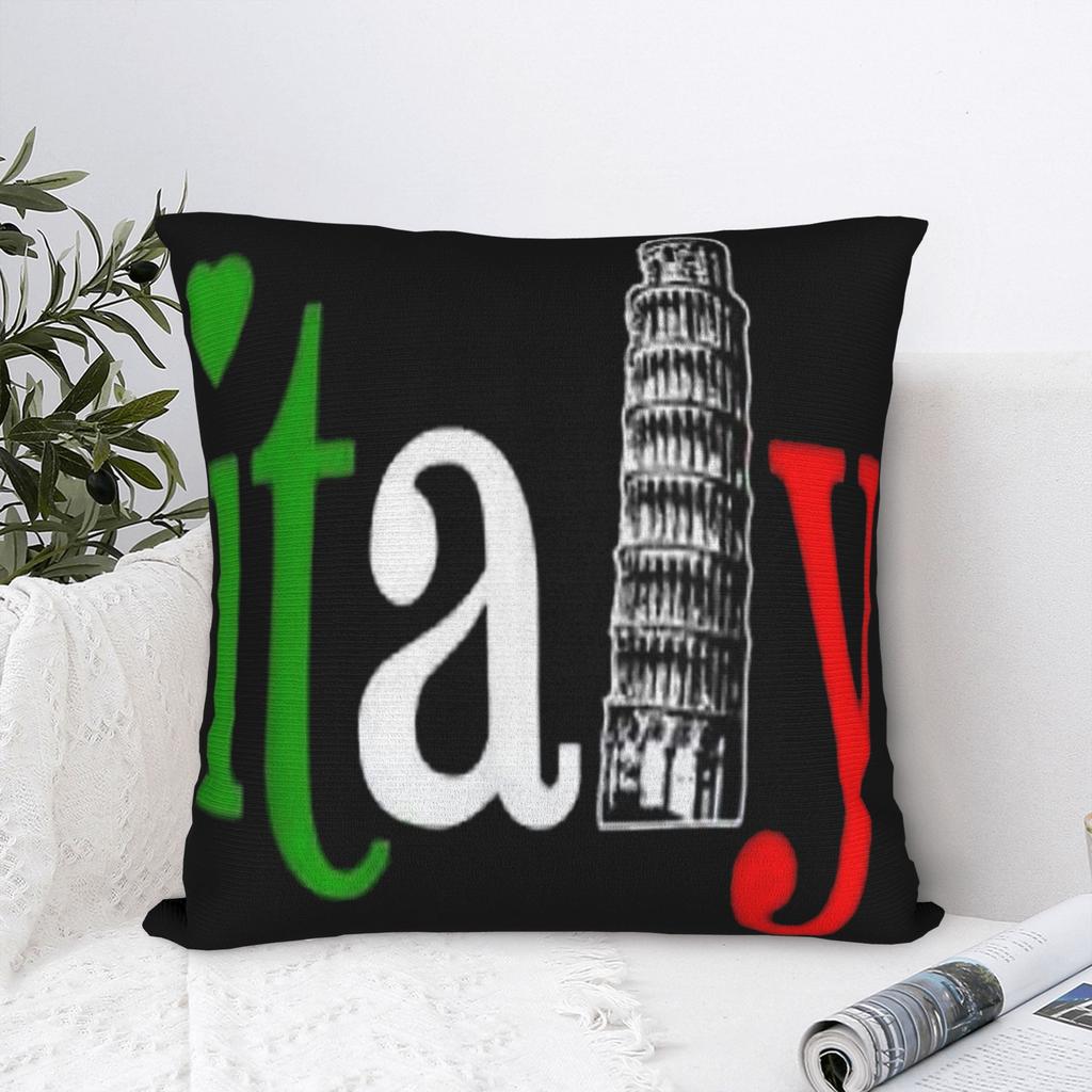 Italy Italian Flag Italia Pillow Cover Morden Pillow Case For Living Room Chair Soft Pillowcases Gift