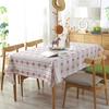 Red Snowflakes Christmas Table Cloth Customizable Linen Cotton Tablecloth  for Wedding Banquet Party Kitchen Washable Table Cove