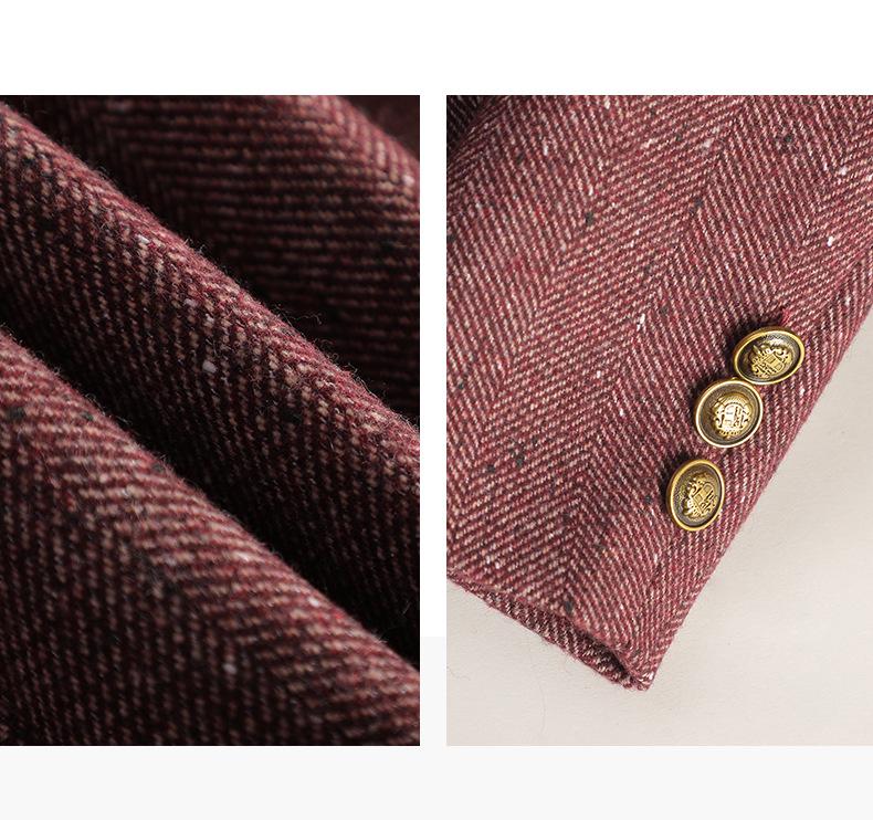 Dámské vlněné sako Petite - Móda podzim/zima 2024 Krátká bunda pro elegantní dojíždění