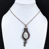 Lady Carved Face 999 Copper Wire Wrapped Pendant, Handmade Gemstone Pendant Jewelry, Gifts For Wife Brand New Pendant