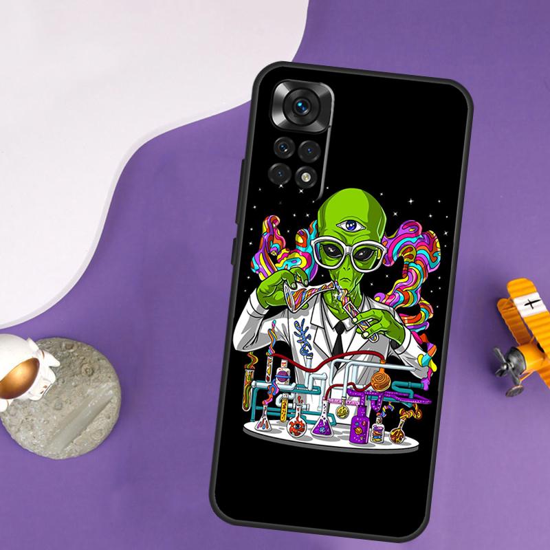 Space Alien Magic Case For Xiaomi Redmi Note 13 Pro 14 12 9 10 11 Pro 10S 11S 12S Redmi 13C 14C 10C 12C Cover