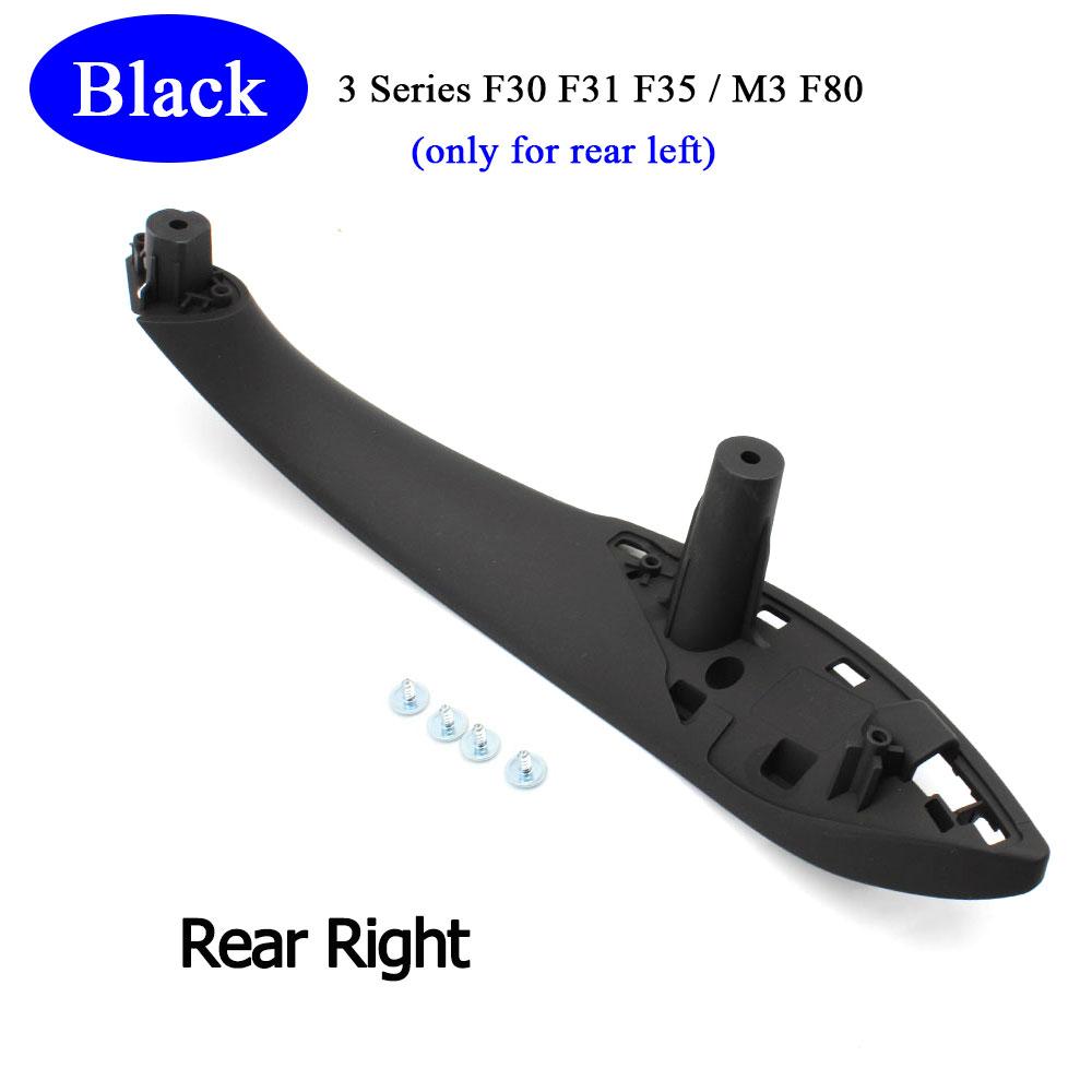 Car Accessories Interior Door Black Beige Left Right Pull Handle Trim Cover Replacement For BMW M3 M4 F30 F34 F36 F32 F33